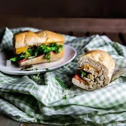 Shakshuka Omelette  Sandwich